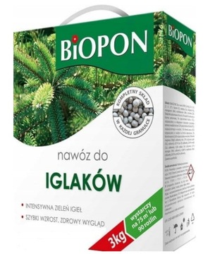 BIOPON Nawóz do iglaków 3kg mikroskładniki