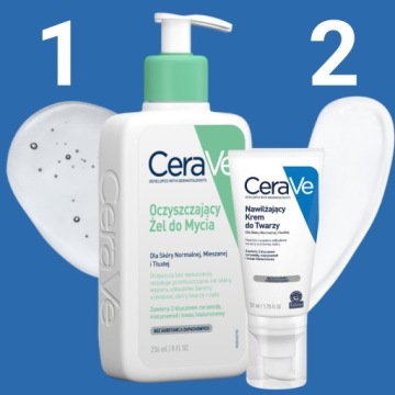 CeraVe Очищающий гель 236мл + крем для лица 52мл Подарочный набор