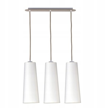 Lampa Wisząca Potrójna Biała Elegancka Uniwersalna