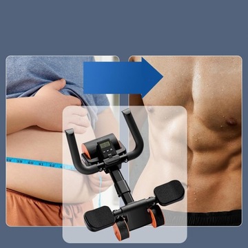 ФИТНЕС-РОЛИКОВОЕ КОЛЕСО с автоматическим отскоком для упражнений на пресс AB WHEEL