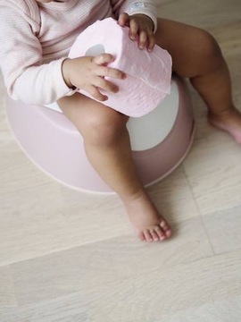 Горшок со съемным вкладышем и противоскользящим чехлом Old Pink 8 м+, Beaba