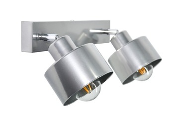Kinkiet AZ2 smart SZARA LAMPA ścienny 2xE27 do LED