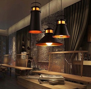 ПОДВЕСНОЙ СВЕТИЛЬНИК METAL LOFT ASTI A EDISON GOLD RETRO