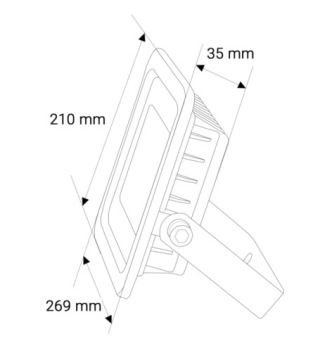 ГАЛОГЕННЫЙ ПРОЖЕКТ СВЕТОДИОДНЫЙ ЛАМПА SLIM 50ВТ 3000К