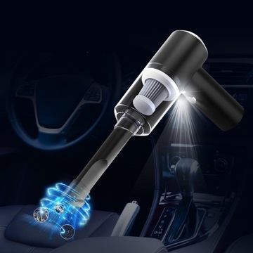 Беспроводной автомобильный пылесос USB 3в1 HEPA 3 насадки