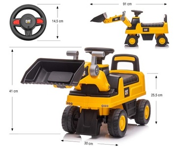 Детская коляска EXCAVATOR CAT LICENSE сидячая машина