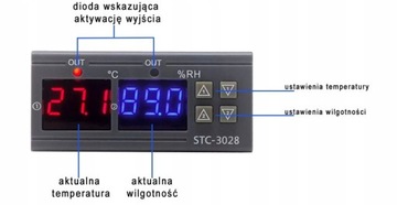РЕГУЛЯТОР ТЕМПЕРАТУРЫ И ВЛАЖНОСТИ ТЕРМОСТАТ 230В