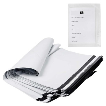 Zestaw Worki Foliopaki 260x350 100szt