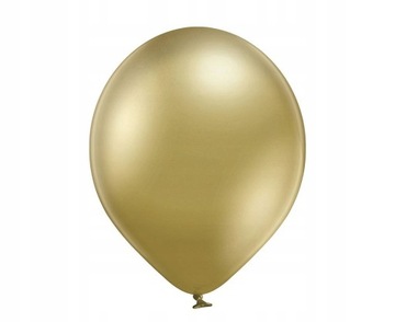 Balony Belbal 5 cali Glossy Gold złote Chrome 100szt