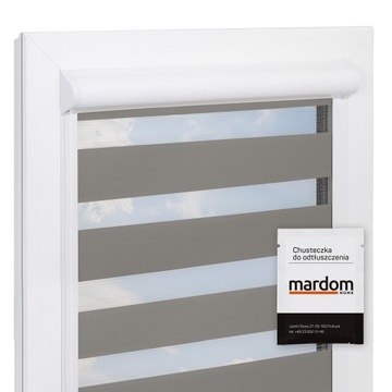 ROLETA DZIEŃ NOC W KASECIE PROWADNICE WYMIAR OKNO DO 150 CM KONFIGURATOR
