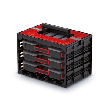 Kistenberg TAGER CASE KTC40306S - zestaw 3 organizerów w walizce