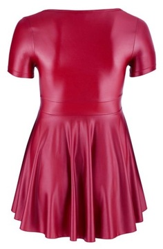 Sukienka czerwona mini L COTTELLI CURVES