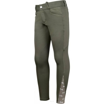 HKM Bryczesy Allure Cheval, oliwkowe 140