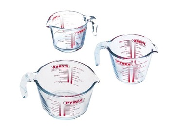 Miarka dzbanek z miarką podziałką szklany 1L Pyrex