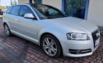 Audi A3 8P Hatchback 3d 1.8 TFSI 160KM 2009 AUDI A3 SKÓRA AUTOMAT MAŁY PRZEBIEG ZAREJESTROWANA, zdjęcie 3