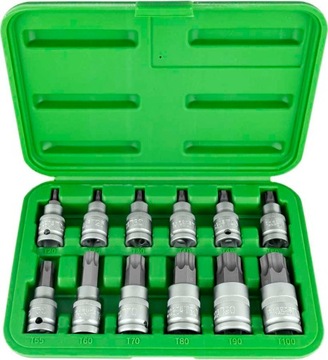 Klucze nasadowe Torx T20-T100, 1/2