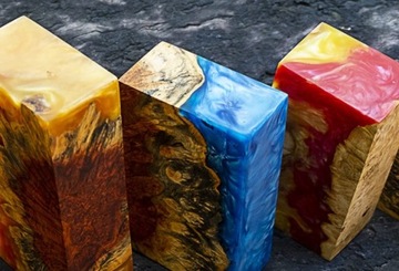 Эпоксидная смола для дерева, столешница + 3 красителя.