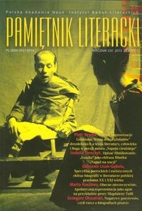 PAMIĘTNIK LITERACKI 1/2013