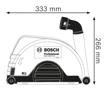 ВХОДНАЯ КРЫШКА BOSCH GDE 230 FC-S