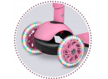 ТРЕХКОЛЕСНЫЙ ДЕТСКИЙ САМОКАТ, СБАЛАНСИРОВАННЫЙ СВЕТОДИОДНЫЙ САМОКАТ 3-в-1 СО СВЕТЯЩИМИСЯ КОЛЕСАМИ