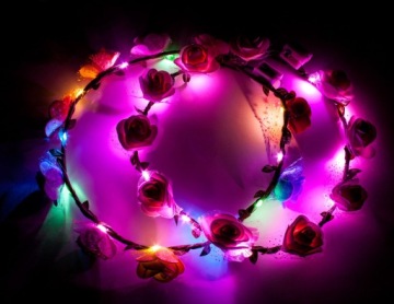 СВЕТОДИОДНЫЙ ВЕНОК, FLUO PARTY FLOWERS