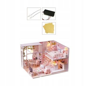 МИНИАТЮРНЫЙ КУКОЛЬНЫЙ ДОМИК, КОМПЛЕКТ ДЛЯ КОМНАТЫ «Сделай сам»