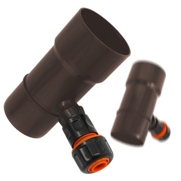 УЛОВИТЕЛЬ ДОЖДЕВОЙ ВОДЫ 90 ММ СБОРНИК ДОЖДЕВОЙ ВОДЫ ЖЕЛОБ ВОССТАНОВЛЕНИЯ КОРИЧНЕВЫЙ