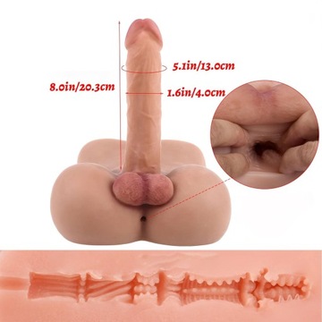 MASTURABTOR Pussy Ass с тугой вагиной унисекс секс-кукла 2 в 1 с вибратором