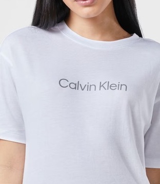 Calvin Klein Performance BOYFRIEND T-SHIRT RELAXED biały z logo r. M