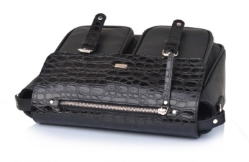 COBY СУМОЧКА ЖЕНСКАЯ ПОЧТОВАЯ СУМКА ЧЕРНАЯ КОЖАНАЯ МОДНАЯ