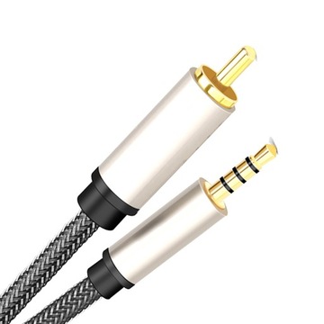 Cyfrowy koncentryczny kabel audio-wideo RCA do adaptera wejściowego 3,5 mm
