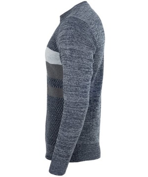 БЛУЗКА МУЖСКАЯ ЭЛАСТИЧНАЯ СЕРО-СИНЯЯ XXL