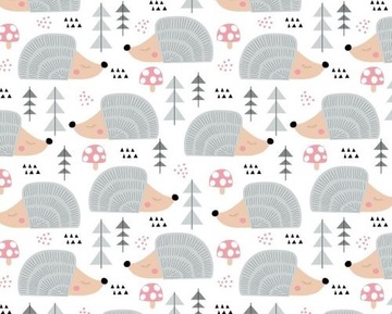 Pielucha Flanelowa 60x80 Jeż Szary