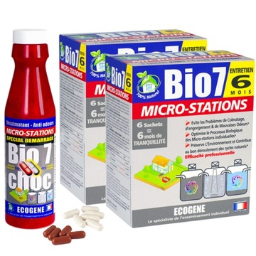 Bio7 CHOC Start +Entretien Micro Bakterie tlenowe do BIO OCZYSZCZALNI ROK