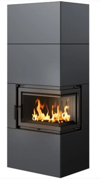 Kominek powietrzny Simple Box 8 kW fi 200 Black