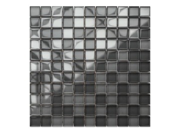 MOZAIKA SZKLANA SZARA GREY LADRILLO JOY MIX 8mm