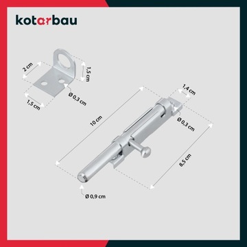 ЗАЩЕЛКА, УЗКАЯ ПОСЛЕДНАЯ, ЗАКРЫТИЕ ДВЕРИ, ЛЮК ДЛЯ ВОРОТ, ЗАМОК ДЛЯ ТУНАТА, 100мм, ОЦИНКОВАННЫЙ
