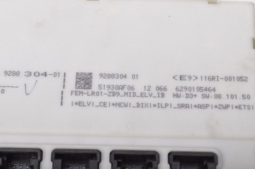 BMW F30 2.0 D SKŘÍŇKA MODUL BSI 9288304