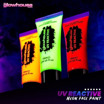 НЕОН УФ-краски для тела и лица для лица 6 АМА