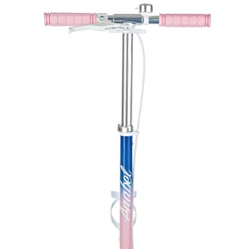 Самокат Raven Anabel темно-синий/розовый 200 мм с тормозом и звонком