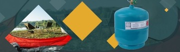 Газовый баллон 3кг ПРОПАН - БУТАН LPG туристический, подключение 3/8'' сверху