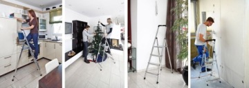 Лестница KRAUSE SOLID 1x4 ступени 126221 2,85 м