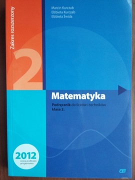 MATEMATYKA 2 podręcznik rozszerzenie Pazdro