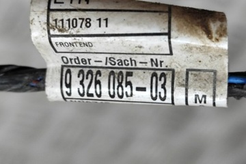 BMW 3 F34 PŘEDNÍ SENZOR PARKOVÁNÍ SVAZEK PŘÍVODŮ 9326085 2016 23783063