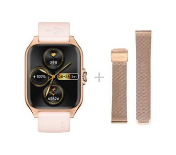 Умные часы Garett GRC Activity 2 52 мм AMOLED золотого цвета + браслет