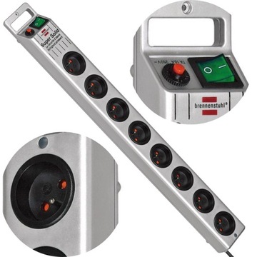 LISTWA ZASILAJĄCA PRZEDŁUŻACZ SUPER SOLID 8GN.2,5M