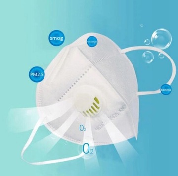 МАСКА АНТИ СМОГА МАСКА+5 ФИЛЬТР FFP2 HEPA PM2.5
