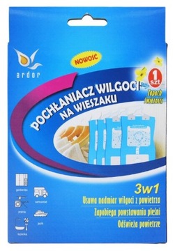 POCHŁANIACZ WILGOCI NA WIESZAKU DO SZAF ŚWIEŻY LEN