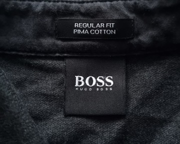 BOSS HUGO BOSS PIMA COTTON Regular Fit Longsleeve Męska Koszulka Polo XL