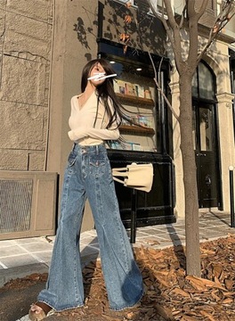 REDDACHiC 90s Vintage Oversized Mom Jeans Wide Leg